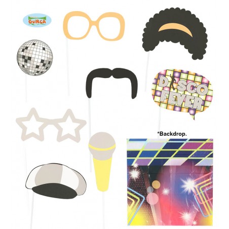 PHOTOCALL 9 PCS.DISCO CON FONDO 75X75 CMS